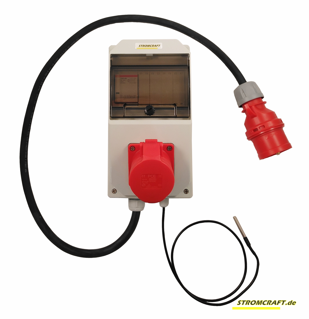 WLAN-Schalter + Thermostat Drehstrom 400V 16A